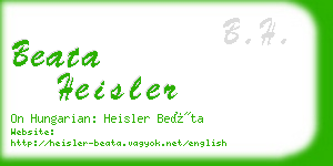 beata heisler business card